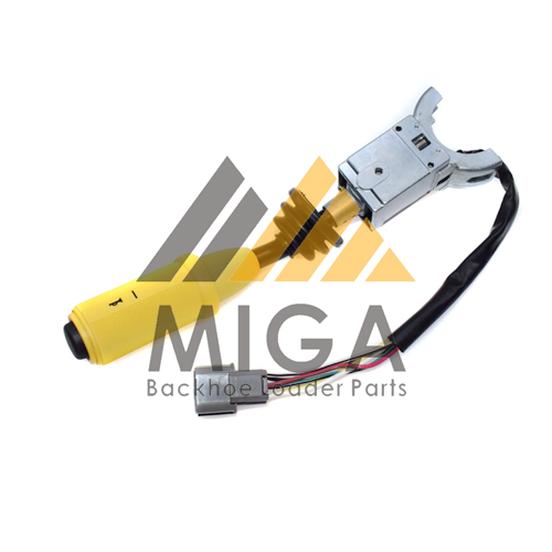 JCB Backhoe Yellow Knob Threaded With Microswitch - Fits 3CX, 214, 215, 216, 217 & More (Part # 128/12635, 701/D9775)